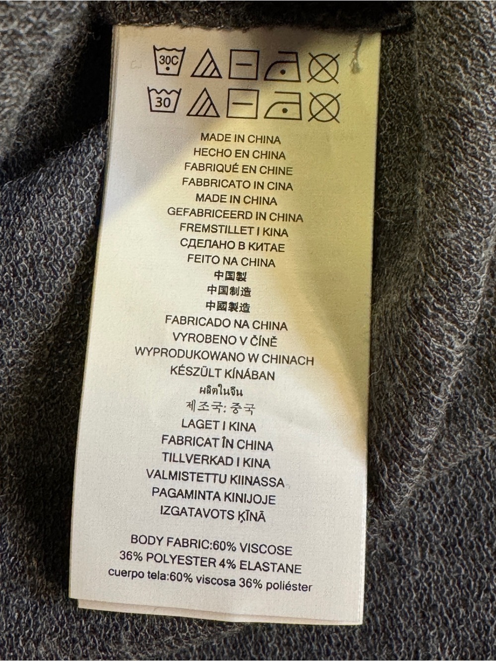 Michael Michael Kors Derby Basics Long Sleeve Logo Top Gray Black Size L NWT - Picture 5 of 8